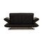 Black Leather Rossini Two-Seater Sofa from Koinor 9