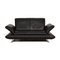 Black Leather Rossini Two-Seater Sofa from Koinor 1