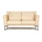 Cream Leather Jason 390 Two-Seater Sofa from Walter Knoll / Wilhelm Knoll 1