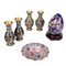 Cloisonné Decorative Set in Porcelain, China, 1960s-1970s, Set of 6, Image 1