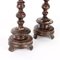 18th Century Woodrn Candleholders, Italy, Set of 6 11