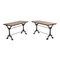Cast Iron and Patinated Wood Bistro Table 4
