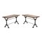 Cast Iron and Patinated Wood Bistro Table, Image 4