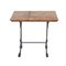 Cast Iron and Patinated Wood Bistro Table, Image 1