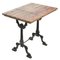 Cast Iron and Patinated Wood Bistro Table, Image 2