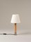 Nickel and Natural Basic M1 Table Lamp by Santiago Roqueta for Santa & Cole 3