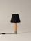 Lampada da tavolo Basic M1 in nichel e nera di Santiago Roqueta per Santa & Cole, Immagine 3