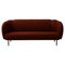 Nabuk Terra Caper 3 Seater Sofa with Stitches by Warm Nordic, Image 1