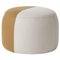 Pearl Grey / Olive Dainty Pouf by Warm Nordic, Image 1