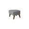 Grey and Smoked Oak Raf Simons Vidar 3 My Own Chair Footstool from By Lassen, Image 2