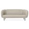 Pearl Grey Caper 3 Seater Sofa with Stitches by Warm Nordic 2