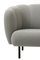 Pearl Grey Caper 3 Seater Sofa with Stitches by Warm Nordic 9