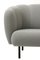 Perlgraues Caper 3-Sitzer Sofa mit Nähten von Warm Nordic 9
