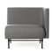 Grey Melange Galore Seater Module Right Lounge Chair by Warm Nordic 2