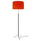 Lámpara de pie G2 en rojo y cromo de Jaume Sans, Imagen 1