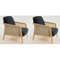 Vienna Beech Blue Lounge Armchair by Colé Italia, Set of 4, Image 3
