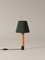 Bronze and Green Basic M1 Table Lamp by Santiago Roqueta for Santa & Cole 3
