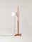 White and Cherry Wood TMM Floor Lamp by Miguel Milá 2