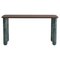 Small Walnut and Green Marble Sunday Dining Table by Jean-Baptiste Souletie 1