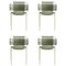 Chaises Empilables Cielo Olive par Sebastian Herkner, Set de 4 1