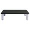 Medium Black Wood and White Marble Sunday Coffee Table by Jean-Baptiste Souletie 1