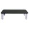 Medium Black Wood and White Marble Sunday Coffee Table by Jean-Baptiste Souletie, Image 1