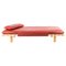 Terracotta Leather Nature Pallet Day Bed by Pulpo, Image 1