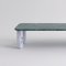 Grande Table Basse Sunday en Marbre Vert et Blanc par Jean-Baptiste Souletie 3