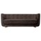 Espresso Sheepskin and Smoked Oak Vilhelm Sofa from By Lassen, Image 1