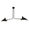 2 Still Arms Ceiling Lamp by Serge Mouille 1