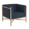 Angel Blue Natural Beech Wood Loka Lounge Armchair by Colé Italia, Image 2