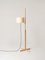 Beige and Beech Wood TMM Floor Lamp by Miguel Milá 2