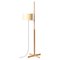 Beige and Beech Wood TMM Floor Lamp by Miguel Milá 1