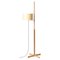 Beige and Beech Wood TMM Floor Lamp by Miguel Milá, Image 1