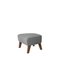 Grey and Smoked Oak Sahco Zero Footstool from by Lassen, Set of 4 3