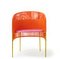 Chaise de Salon Caribe Orange Rose par Sebastian Herkner, Set de 2 3