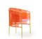 Chaise de Salon Caribe Orange Rose par Sebastian Herkner, Set de 2 2