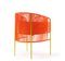 Chaise de Salon Caribe Orange Rose par Sebastian Herkner, Set de 2 5