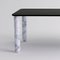 Extra Large Black Wood and White Marble Sunday Dining Table by Jean-Baptiste Souletie 3