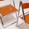 Italian Folding Chairs by Fontoni & Geraci for Interlübke, Set of 4 6