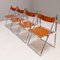 Italian Folding Chairs by Fontoni & Geraci for Interlübke, Set of 4 2