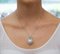 White and Fancy Diamonds, South-Sea Pearl, 18 Karat White Gold Pendant Necklace 6