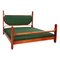 Cama L12 italiana Mid-Century de madera y tela de Fulvio Raboni, 1959, Imagen 1