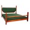 Mid-Century Italian Wood and Fabric L12 Double Bed by Fulvio Raboni, 1959 1
