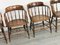 Fire House Captains Chairs in Oak, Set of 4, Image 3