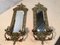 George III Mirrors in Brass with Candleholders, Set of 2 3
