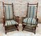 Spanish Rocking Chairs in Carved Walnut, 1960, Set of 2 3