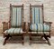 Spanish Rocking Chairs in Carved Walnut, 1960, Set of 2 11
