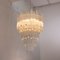 Italian Quadried Chandelier in Murano Glass with Brass Structure, Image 7