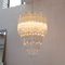 Italian Quadried Chandelier in Murano Glass with Brass Structure 3